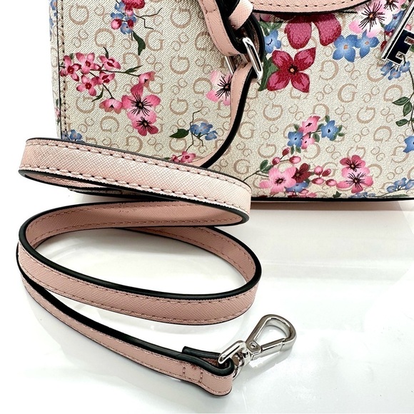 Guess Neutral Floral Crossbody Bag Purse - Picture 3 of 10